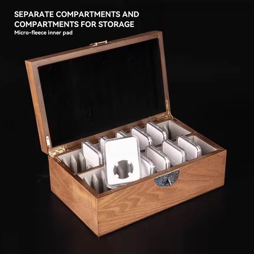 Coin slabs holders wooden - 30,