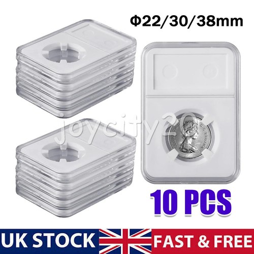 10x 38mm coin slab - 22/30/38mm,