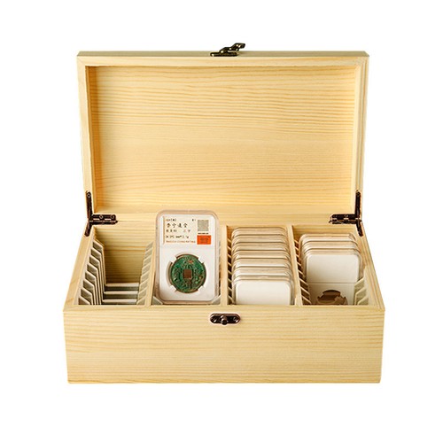 Coin slabs holders wooden - coin,