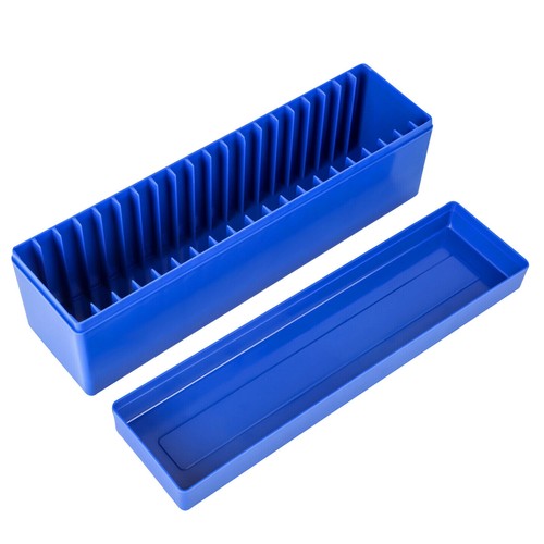 Blue storage box plastic - blue,