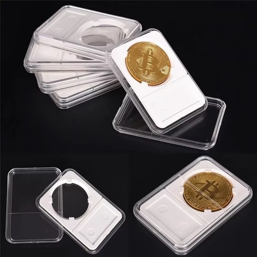 Transparent coin holder case - holder,
