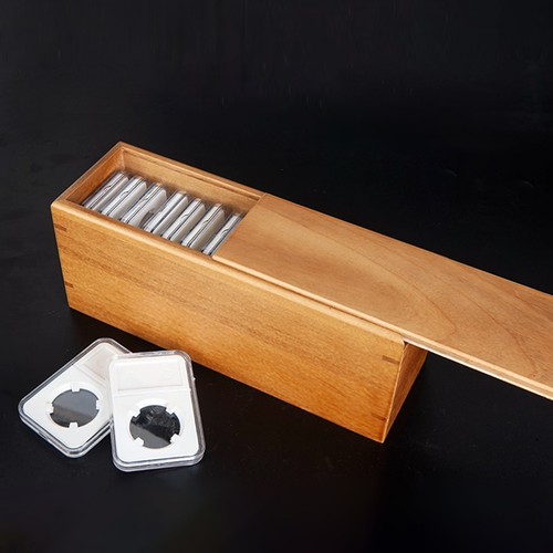 Coin slabs holders wooden - slabs,