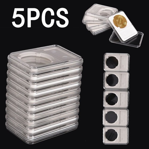 5pc 30mm coin slab holder - 30mm,